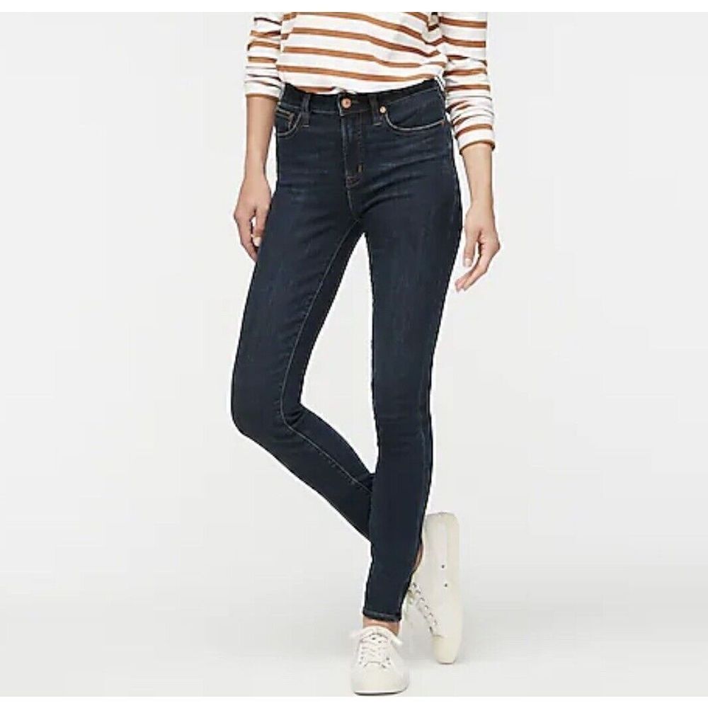 J CREW Skinny Jeans Womens 26 Distressed 9" High Rise Toothpick EUC J1885